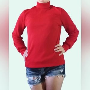 Red Turtle Neck Sweater